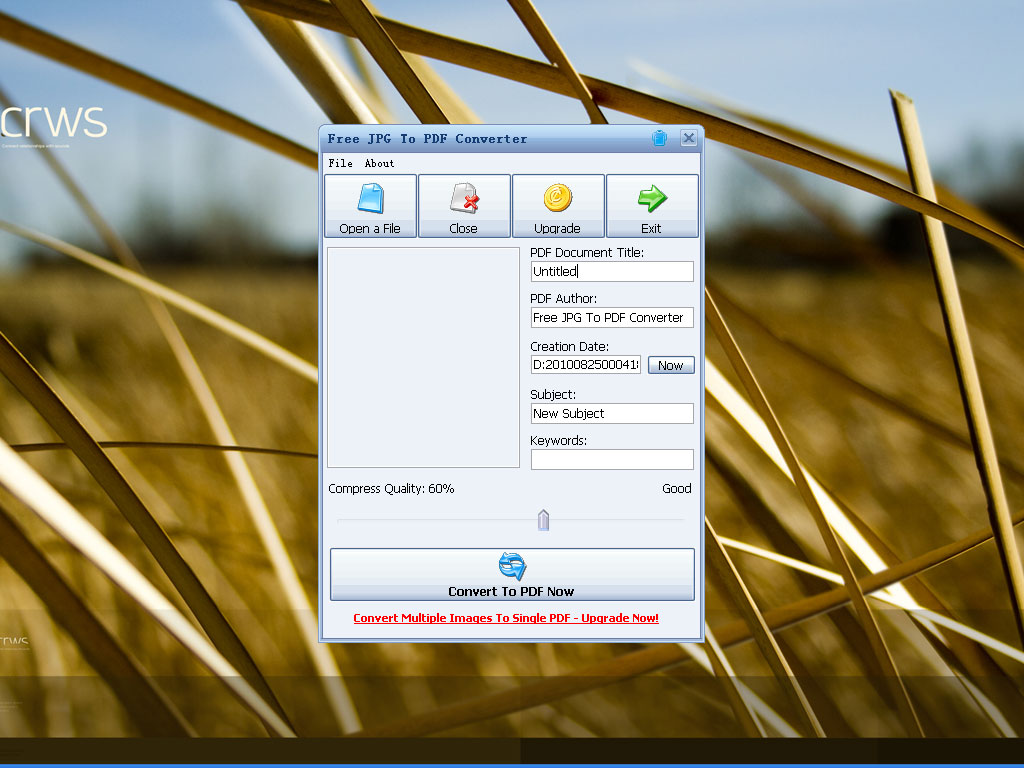 Click to view Free JPG To PDF Converter 1.0.1 screenshot