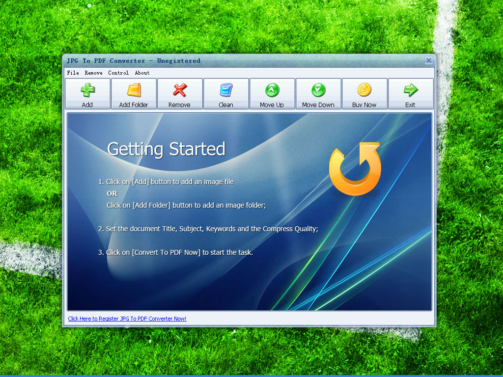 JPG To PDF Converter 2.5 screenshot