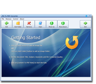 JPG To PDF Converter Screenshot